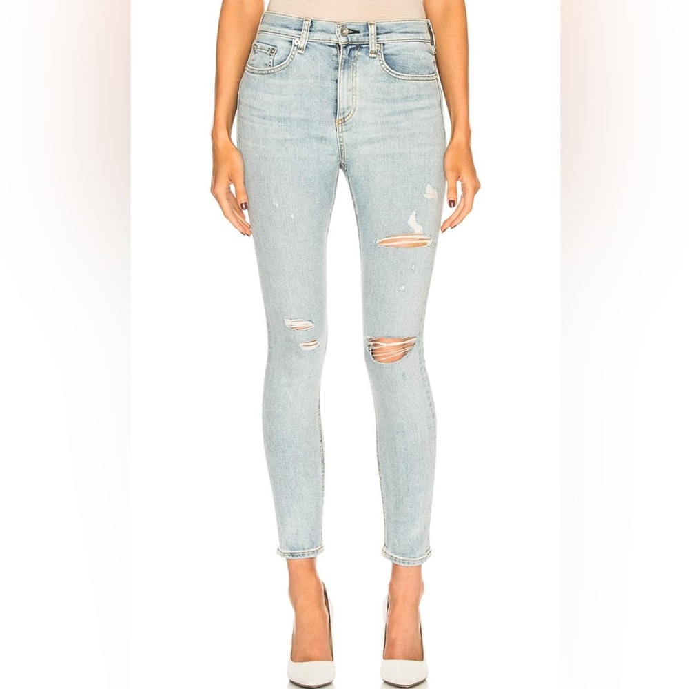 NWT Rag & Bone Norlet High Rise Ankle Skinny jeans Size 32 Retail $225